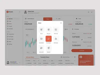 Cryven – Crypto Trading Dashboard UI branding crypto dashboard dashboardd design graphic design icon illustration logo minimal ui ux vector web a ppp