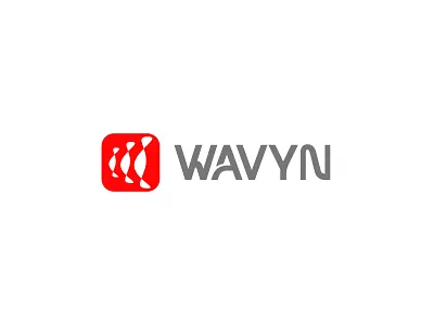 Wavyn Logo Design 3d branding graphic design logo