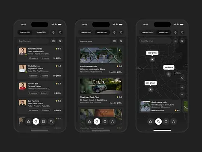 Sport App for Session Booking app booking branding mobile sport ui