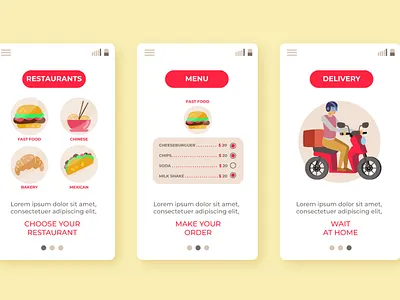 Food Delivery App app branding graphic design