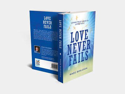 Love Never Fails - Book Cover Design book book cover book cover design books branding design graphic design illustration love book cover modern book cover symbol of love typography ux vector