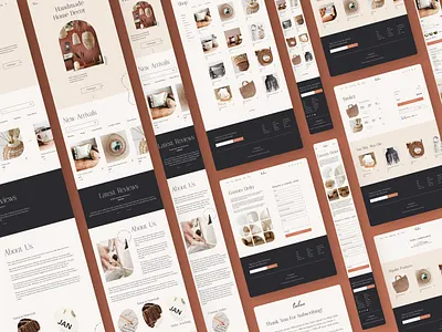 Adaptive eCommerce Website Design adaptive adaptive design beige concept design ecommerce ecommerce ux design figma home decor store ui ui design uiux ux ux design uxui website website design