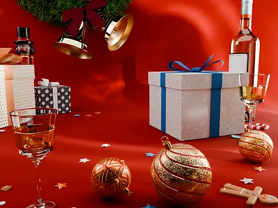 christmas animation 3d 3dart animation blender branding cgi design graphic design illustration