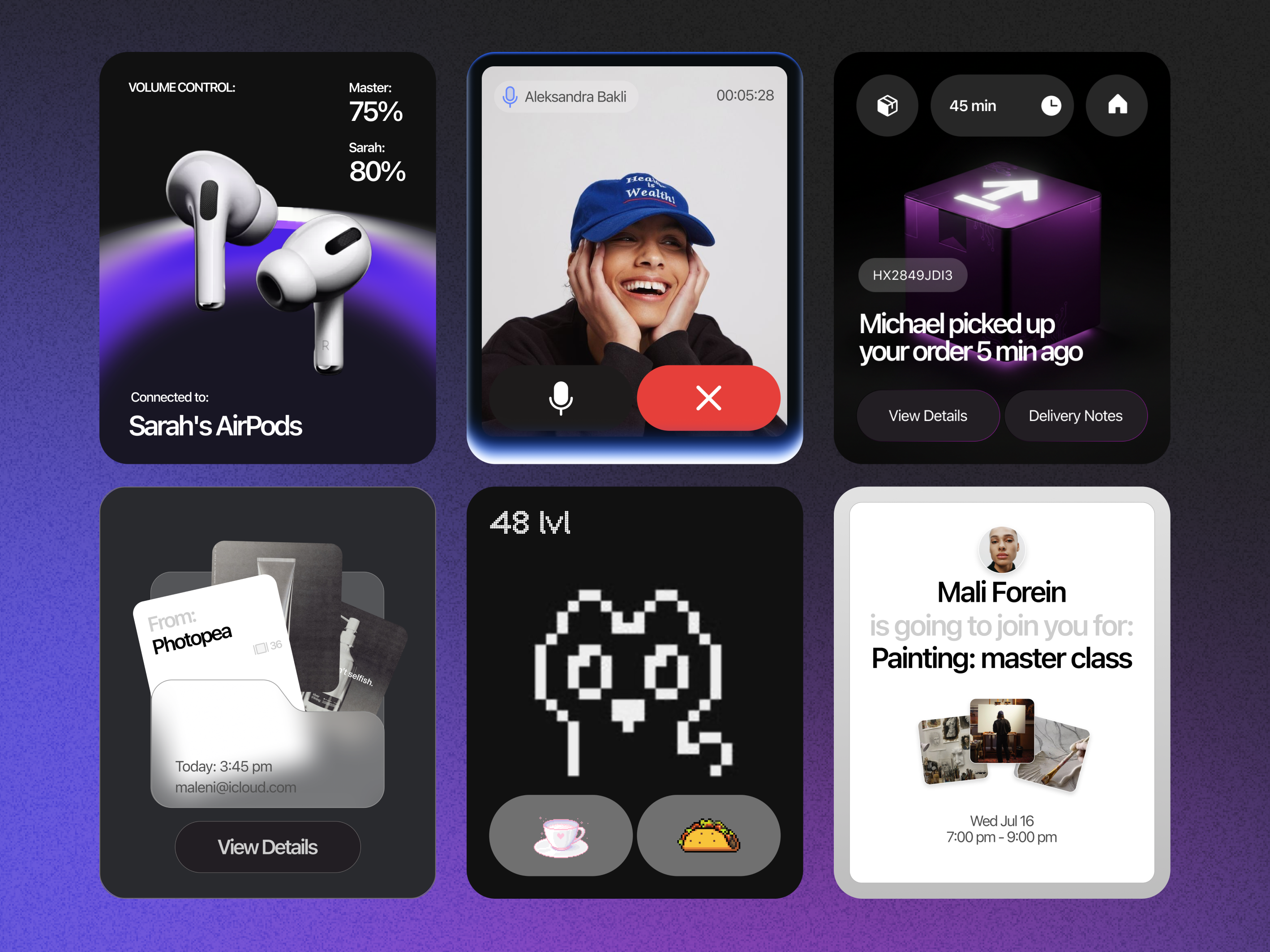 Apple Watch Widgets Pack android app apple watch card components custom design design system ios macos mobile mobile app ui ui kit widget widgets