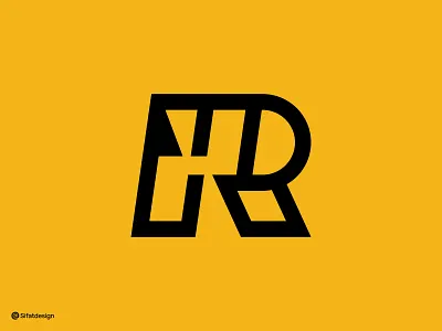 HR Logo alphabet brand identity costom letter creative hr geometric hhh initial letter h letter hr letter r lettermark logo logo mark logodesign rrr type