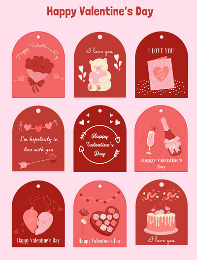 Happy Valentines typography