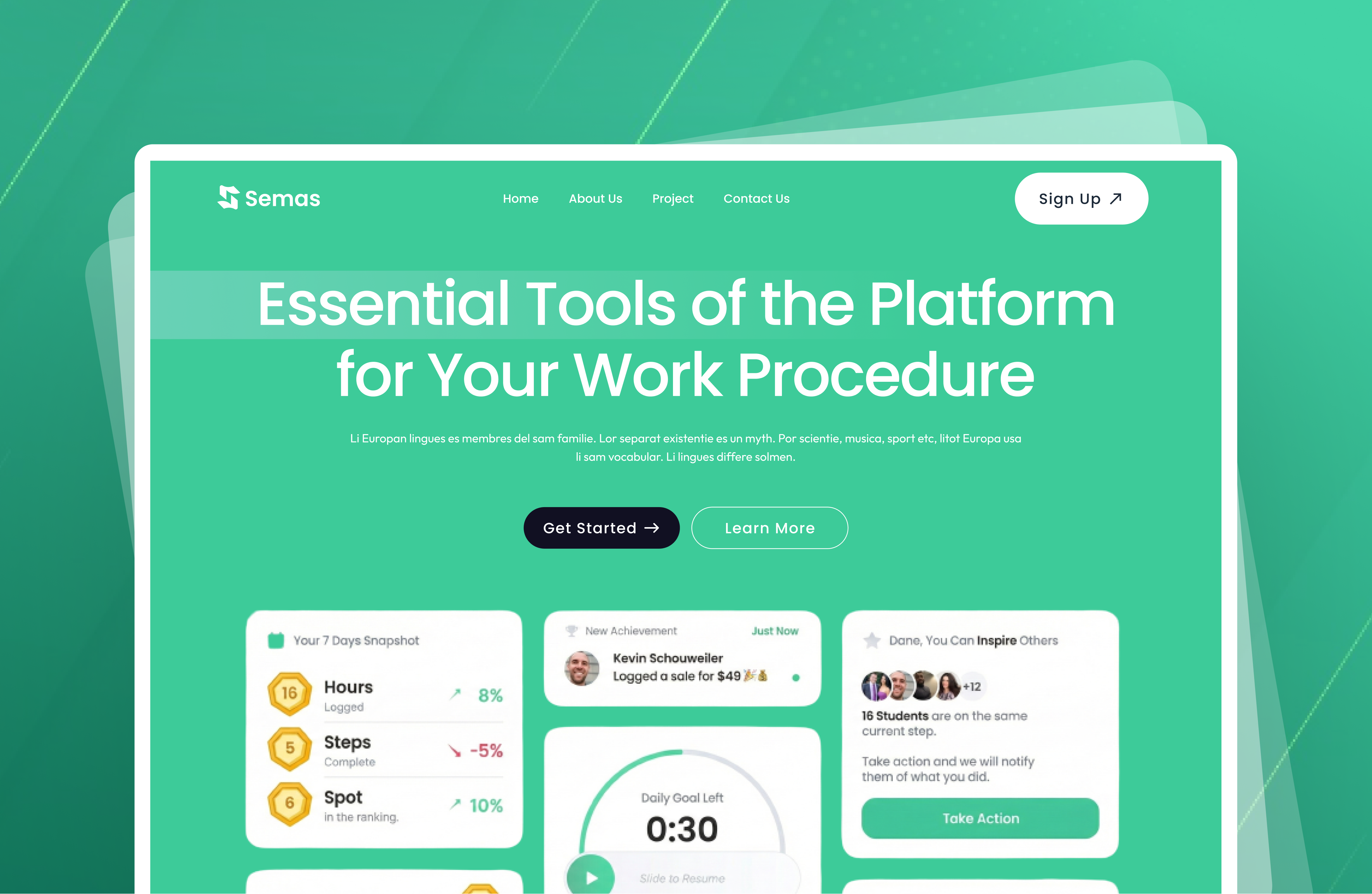 Example of Ai Powered Saa S UI/UX Website Design