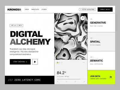 AI Platform Landing Page ai artificial intelligence bento branding clean cool dashboard design digital hero section interface landing landing page minimal modern muhammad ali saas ui ux website