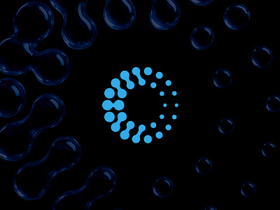 PET Zentrum Oerlikon Visual Identity connected design health icon logo mark medical molecule pet scanner symbol