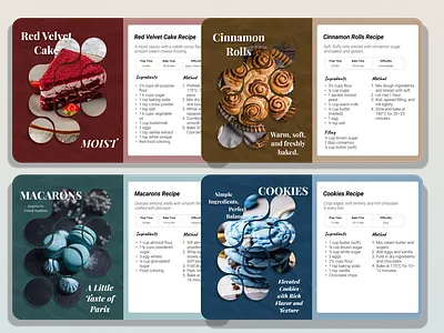 Modern Dessert Editorial Poster Series abstract composition color harmony content structure editorial layout systems figma image masking typography hierarchy ui visual design