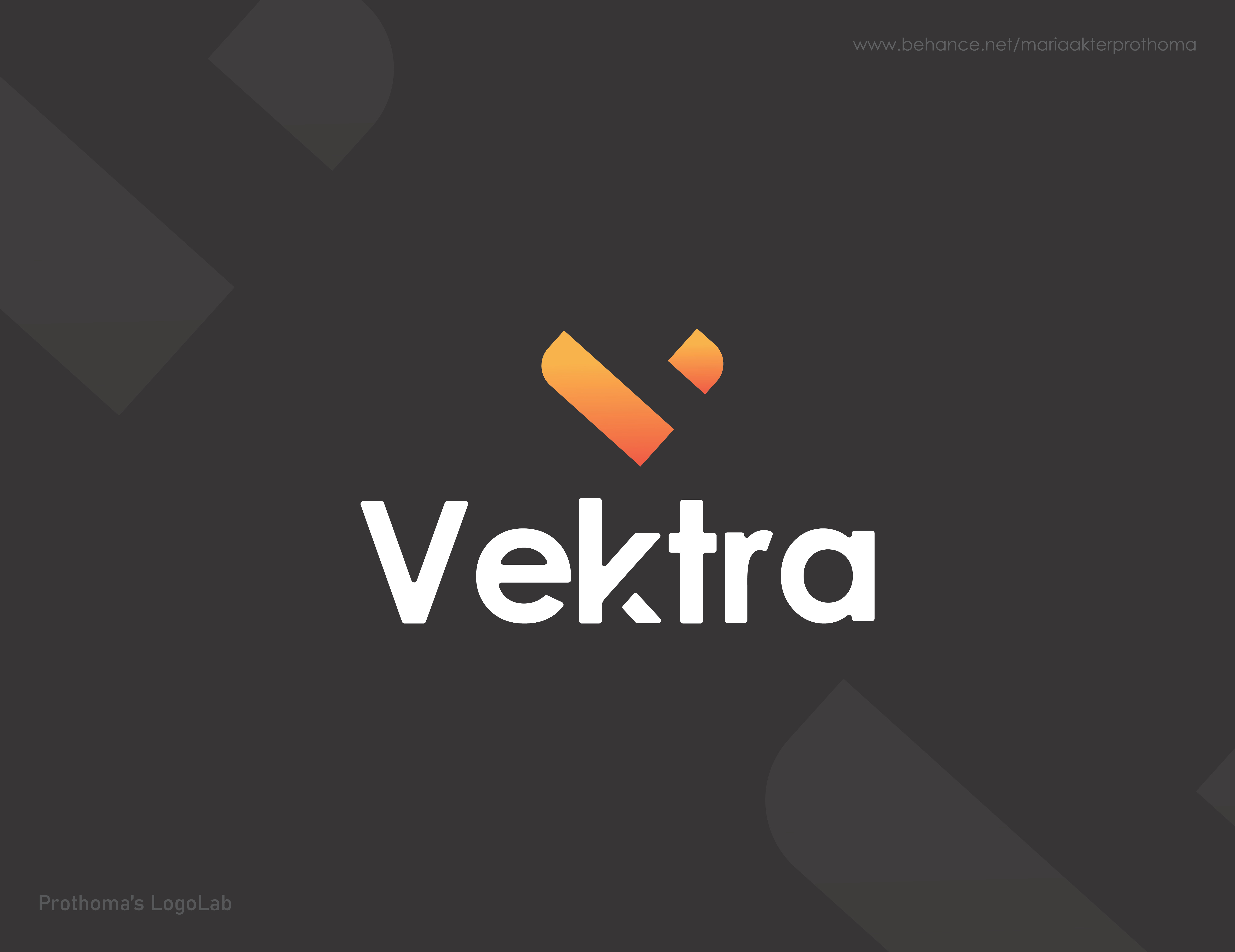 Vektra — A Modern Tech Identity branding digitalidentity geometric logo graphic design logo logo design minimal tech moderntechlog tech brand identity ui vektra visual identity visualtechnology