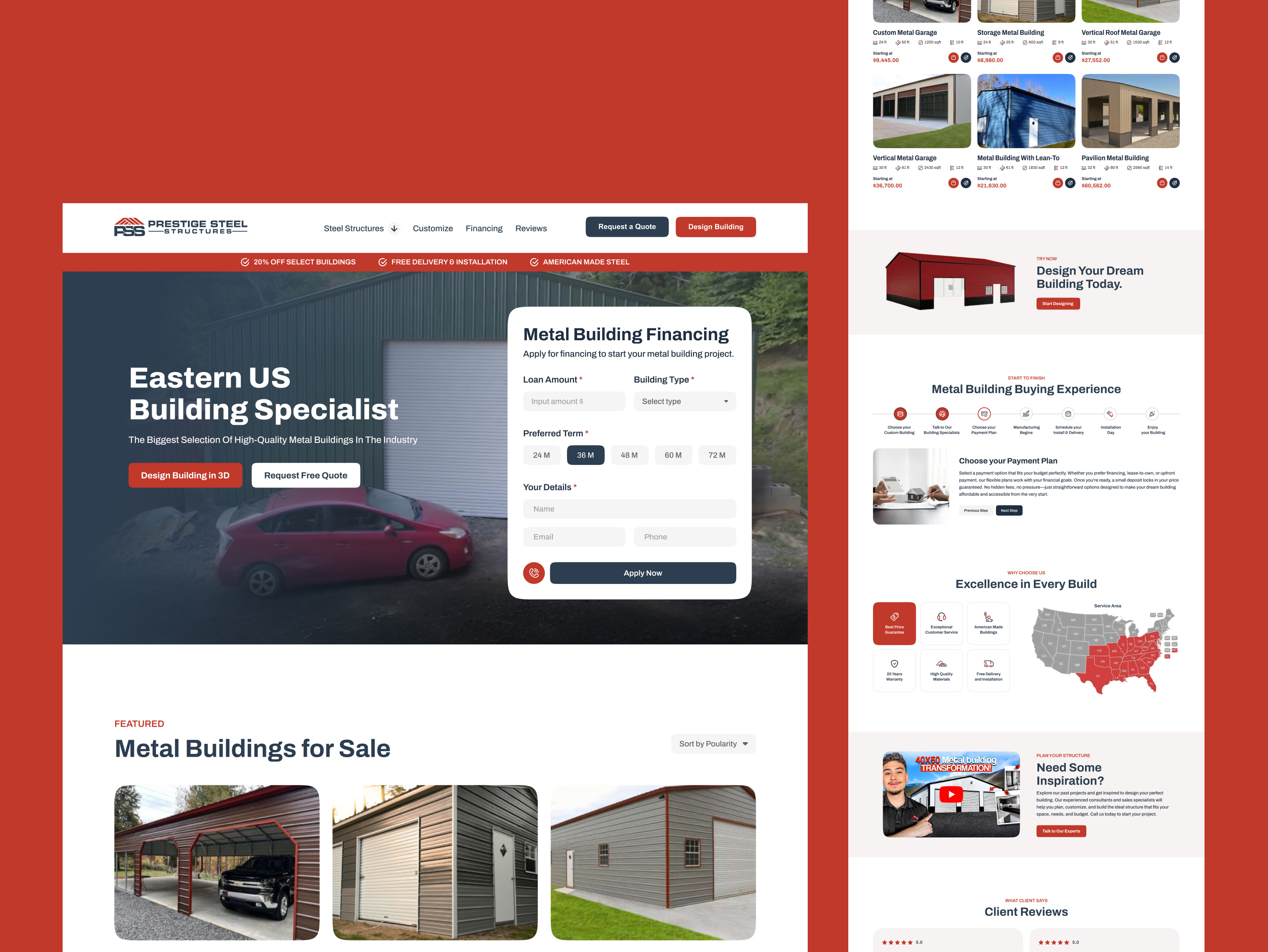 Metal Building Construction Company Website Design building contractor website building dealer website building supply website business website design construction company website contractor landing page garage building website industrial website metal building website metal company website design metal construction metal warehouse website real estate website design steel construction website steel structure building company steel structure company website website ui design