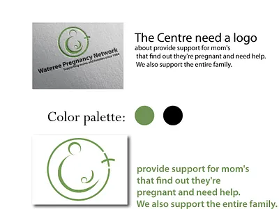 Crisis Pragnancy center branding design logo vector