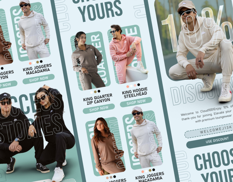 Email marketing newsletter design for fashion brand apparel cap ecom exercise fitness hoodies klaviyo men fashion pants promo email shopify shopify conversion sport fashion sport wear sunglasses welcome flow women fashion