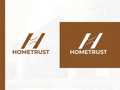 HOMETRUST – Home Loan Brand Identity brand identity design h monogram logo home loan company logo housing finance branding property management logo