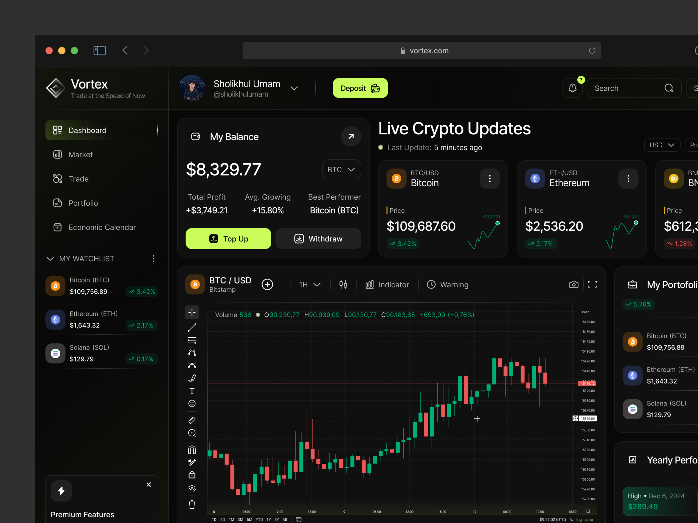 Example of Crypto & Web3 Product UI Design