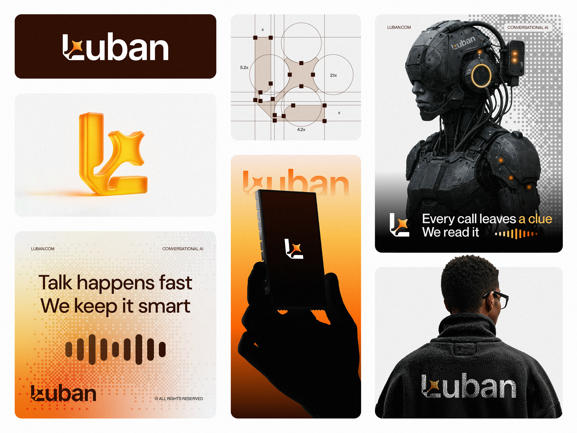 Example of Luban™ - Logo & Branding for a Conversational AI Platform