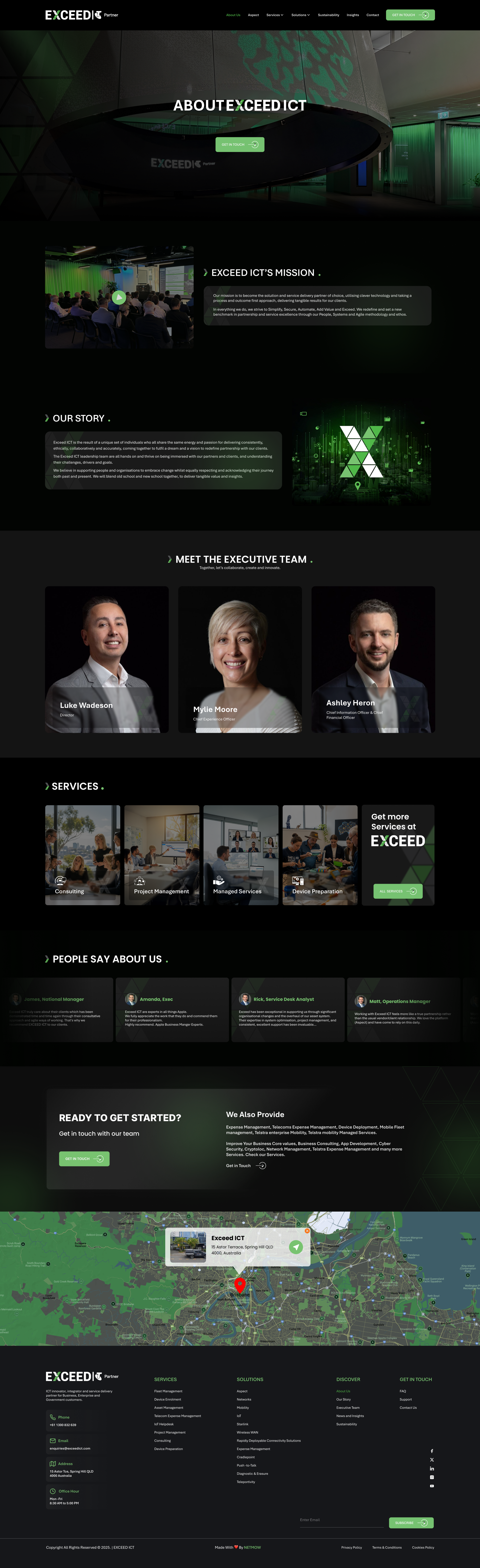 Exceeict New Landing UI/UX exceedict landing service ui ux website design