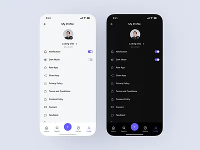 Setting & about UI ui