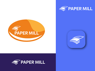 Paper Mill Logo for sale paper logo