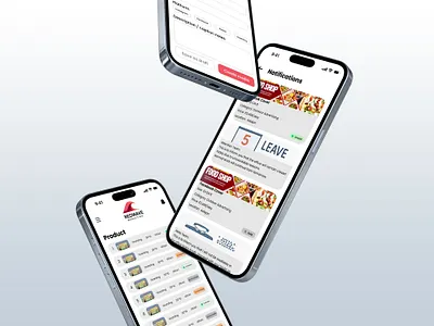 RedWave Marketing App – Mobile App UI Design application design mobile app ui uiux user experience user interface