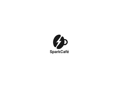 SparkCafé — Modern Coffee Brand Logo Design brandidentity branding cafebranding coffeelogo graphicdesign logodesign minimaldesign modernlogo visualidentity