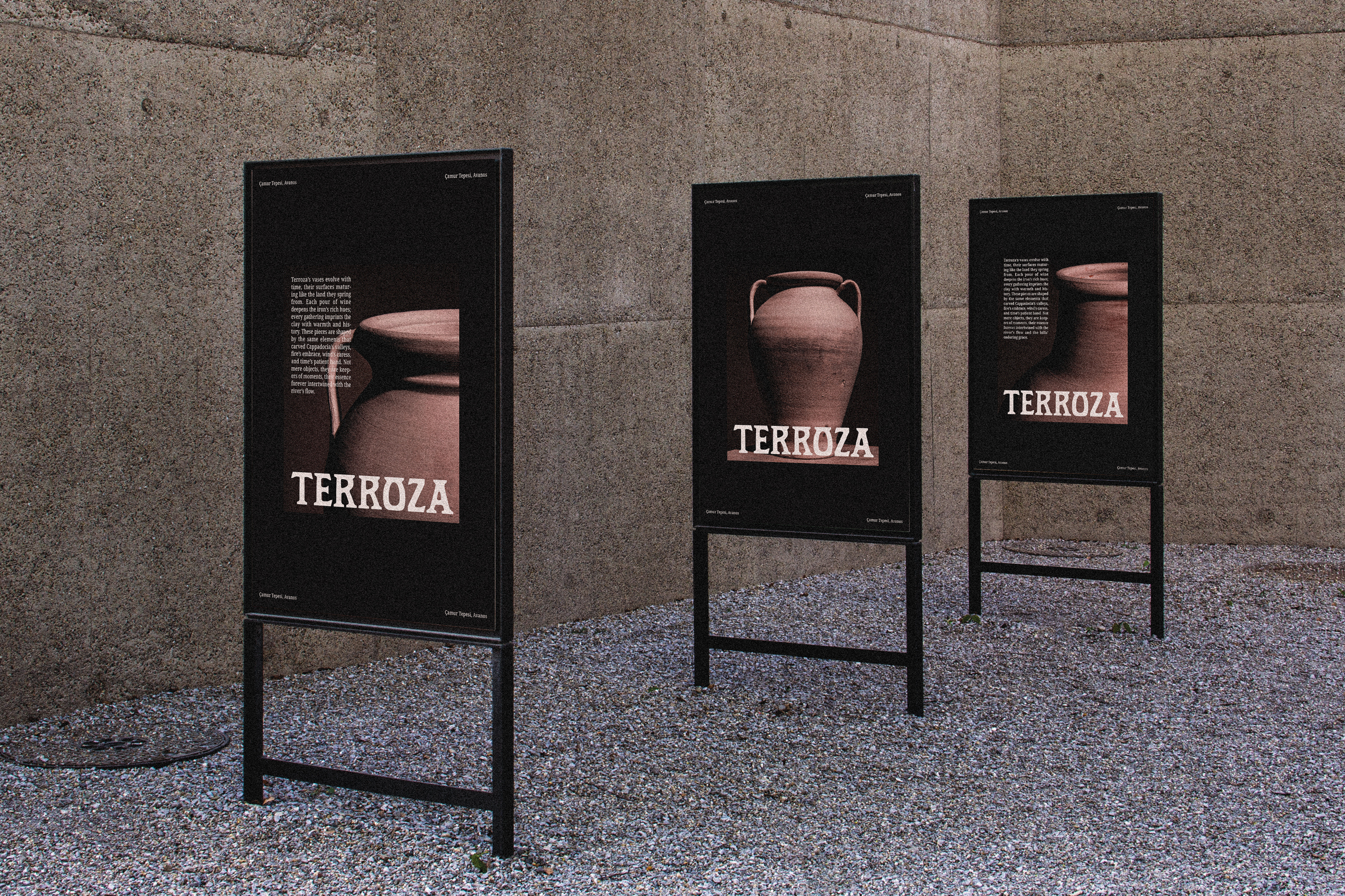 Posters Design for Terroza | Handmade Pottery Workshop arifworklab ceramics graphic design layout design minimalist design poster design posters pottery print design typography workshop