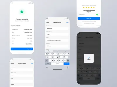 Payment Method Mobile UI checkoutui cleanui mobile mobileapp mobileui paymentmethod subscriptionscreen uiux