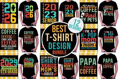 Trendy POD Best T-Shirt Design Bundle design bundle