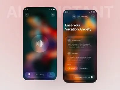 AI Voice Assistant App — Smart, Modern & Futuristic UI Design 2026 trends ai ai app ai assistant ai interface ai mobile app design ai powered chat and voice app app design app screen design app ui artificial intelligence assistan chatbot app mobile mobile app neumorphism product design smart assistant voice assistant voice ui