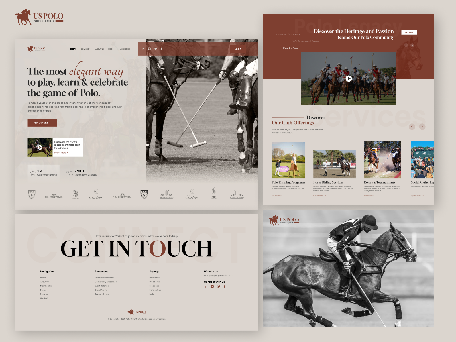 Example of Polo Legacy — Premium Club Website Exploration 🏇