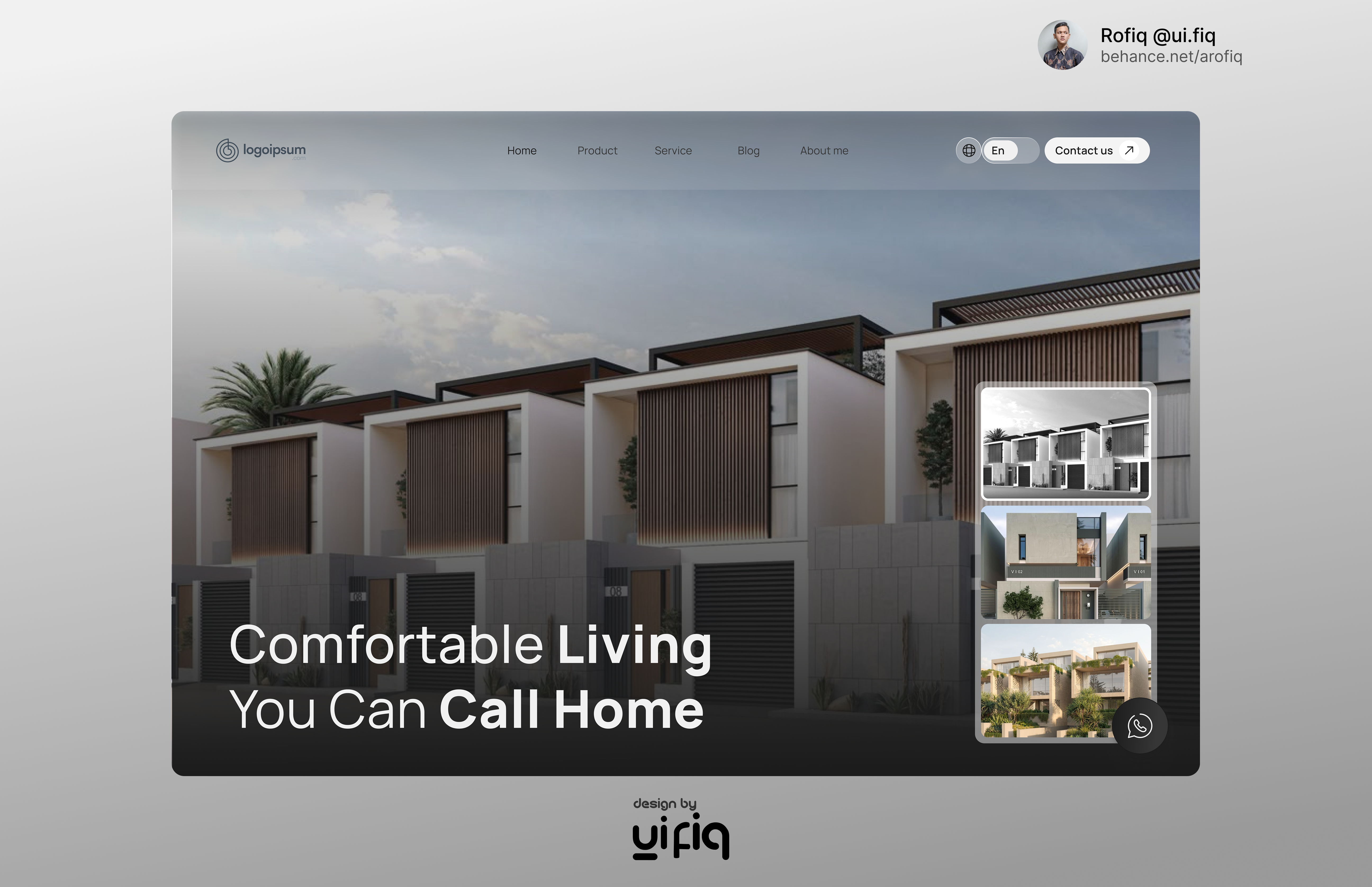 Real Estate Landing Page UI/UX Design landing page product design real estate ui ui design ux ux design web design