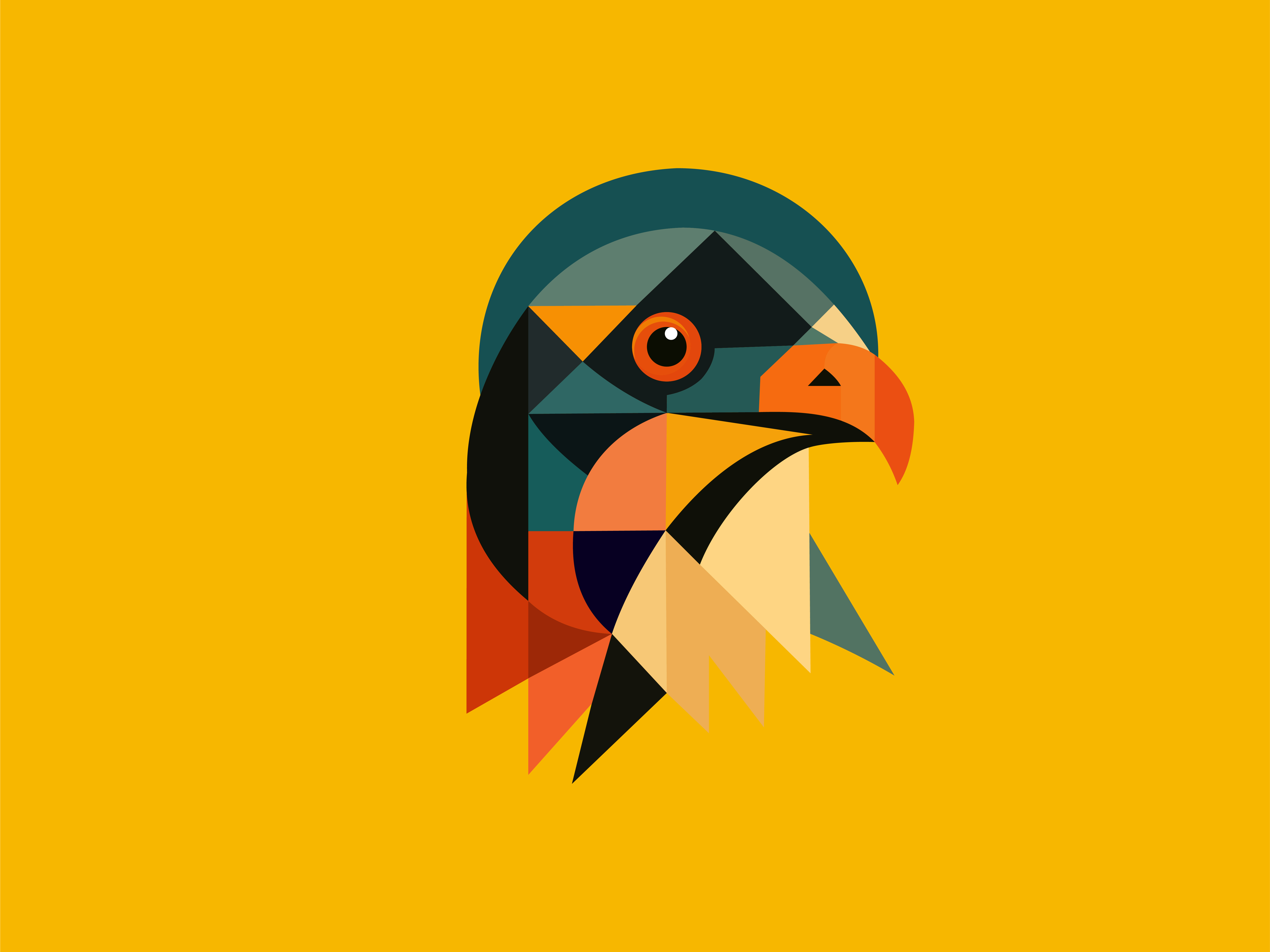 Example of Unique Animal Mascot Line Art Logo 