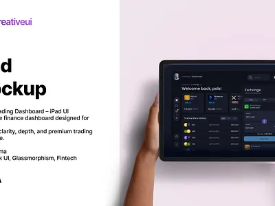 Next-Gen Crypto Trading Dashboard blockchain cryptodashboard dashboard design dribbble exchange figma fintech glassmorphism graphic design illustration ipad ipadui ui uidesign user interface ux uxdesign