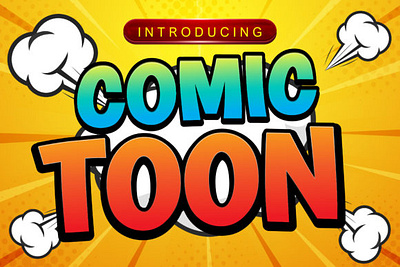 Comic Toon Font 3d animation app branding design graphic design illustration logo motion graphics typography ui ux vector