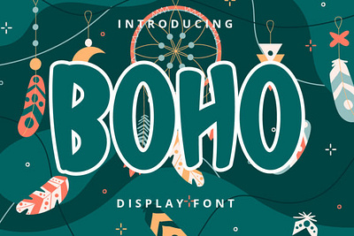 Boho Font 3d animation app branding design graphic design illustration logo motion graphics typography ui ux vector