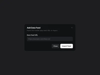 market data component [dark] 📈