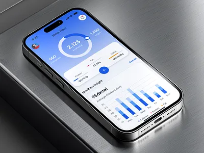 asklepios v3: AI Health & Wellness App - Nutrition Dashboard UI ai health assistant app ai wellness app asklepios ui kit blue clean diet app digital health app gradient healthcare design system healthcare interface ui healthcare mobile app healthcare ui kit minimal mobile health app modern nutrition app nutrition dashboard ui nutrition tracker app smart health app wellness ui kit