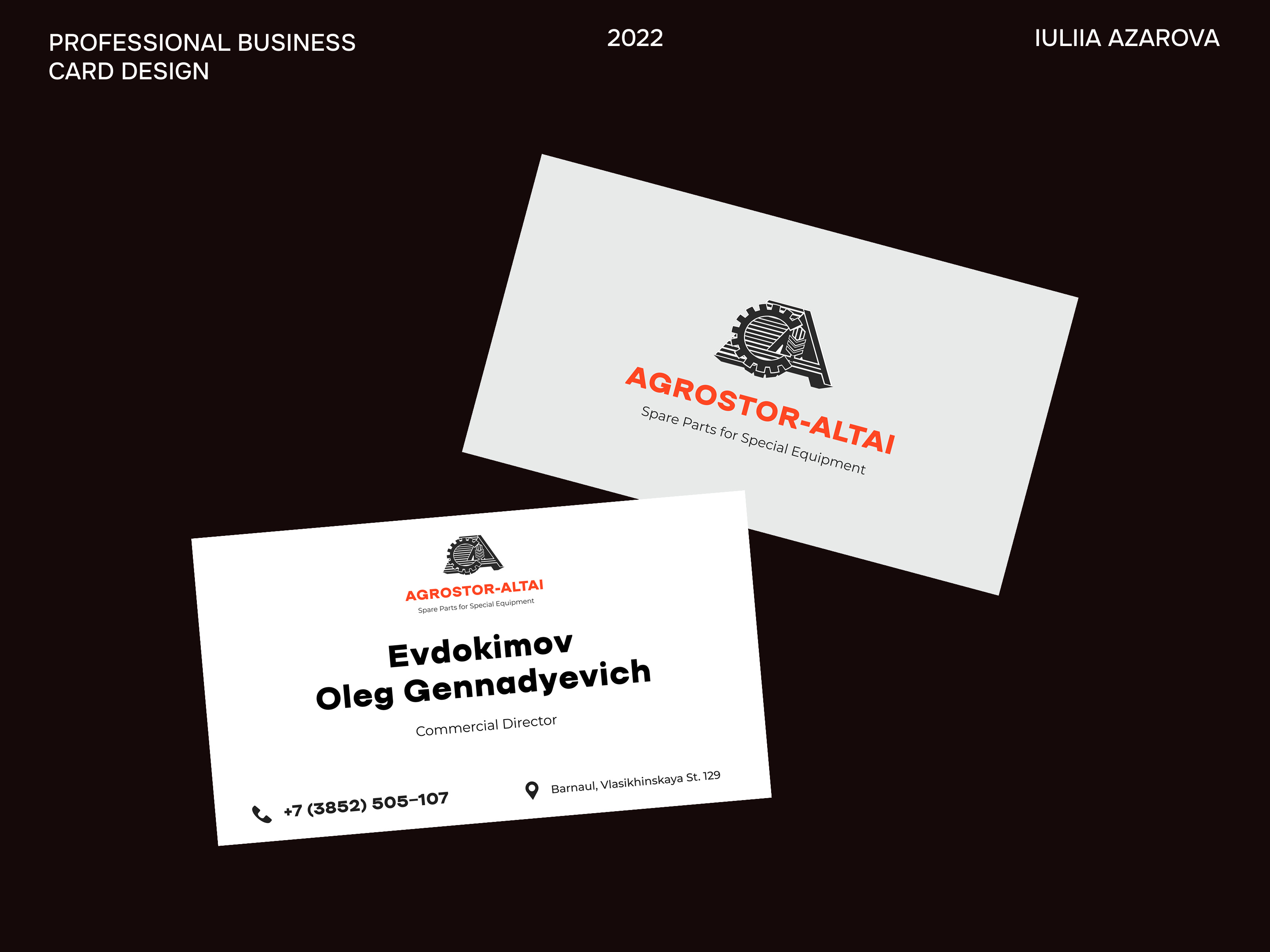 Example of Business Card Design