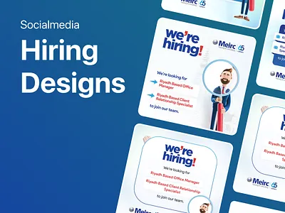 Social Media Hiring Designs | Recruitment Campaign UI branding designinspiration dribbble graphicdesign hiringdesign marketingdesign minimaldesign recruitmentdesign socialmedia ui uidesign uiux ux uxdesign visualdesign
