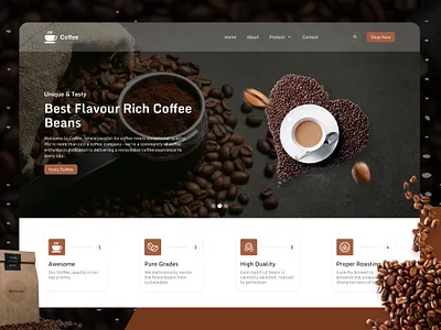 Coffee shop website appdesign css ecommerce ecommercedesign html interface mockup onlineshop onlineshopping prototype shoppingcart uidesigner uiexperience uitrends userexperience uxdesigninspiration uxuidesign website websitebuilder websitedevelopment