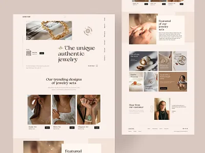 Jewelry Store Website Design creative website design design inspiration website fashion shoping jewelry ofspace personal shopping shop website design website design 2023