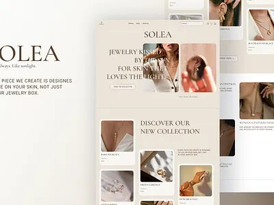 SOLEA design landing page ui ui design web design