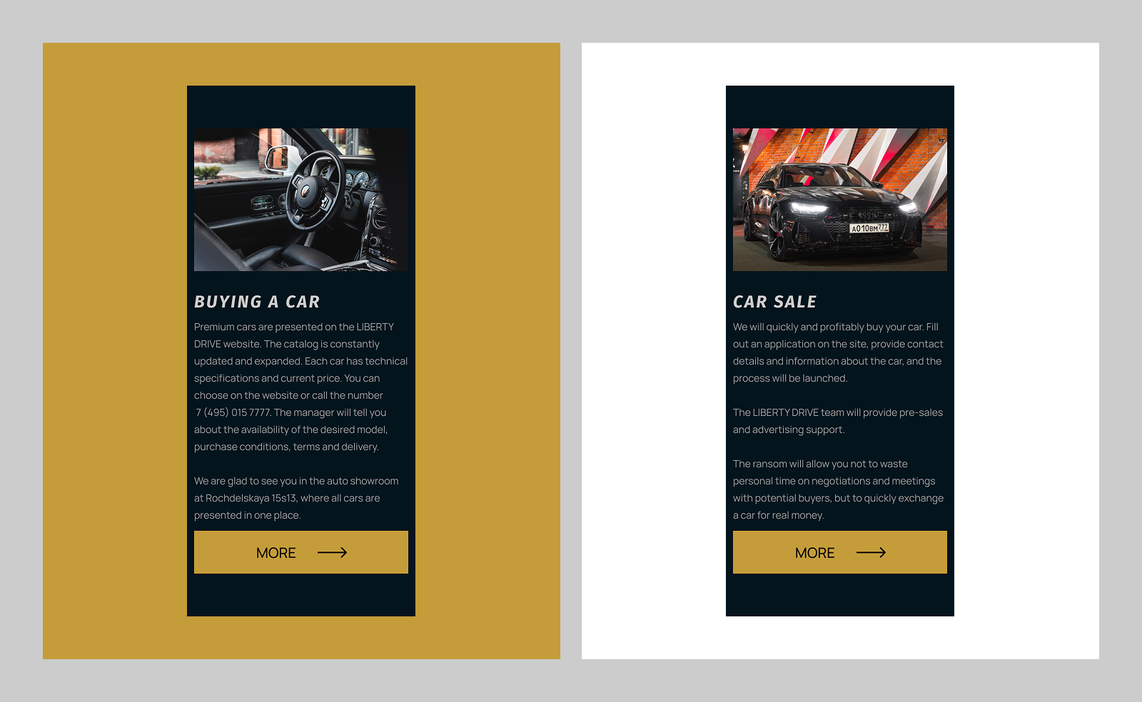 Example of E Commerce Design | Tilda & Webflow