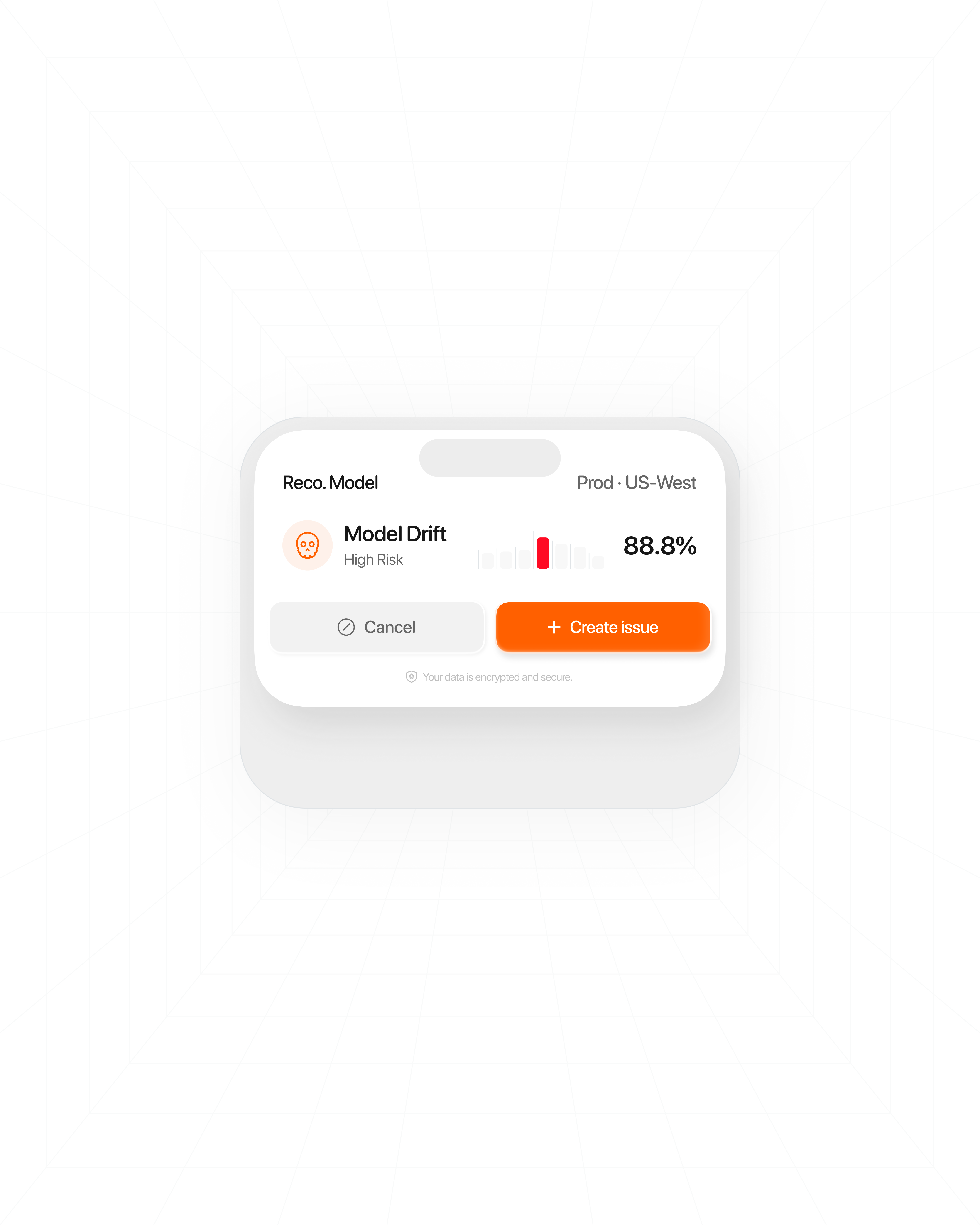 AI operation modal widget UI concept ai clean graphic design minimal resources startup tech ui uidesign uxdesign widget