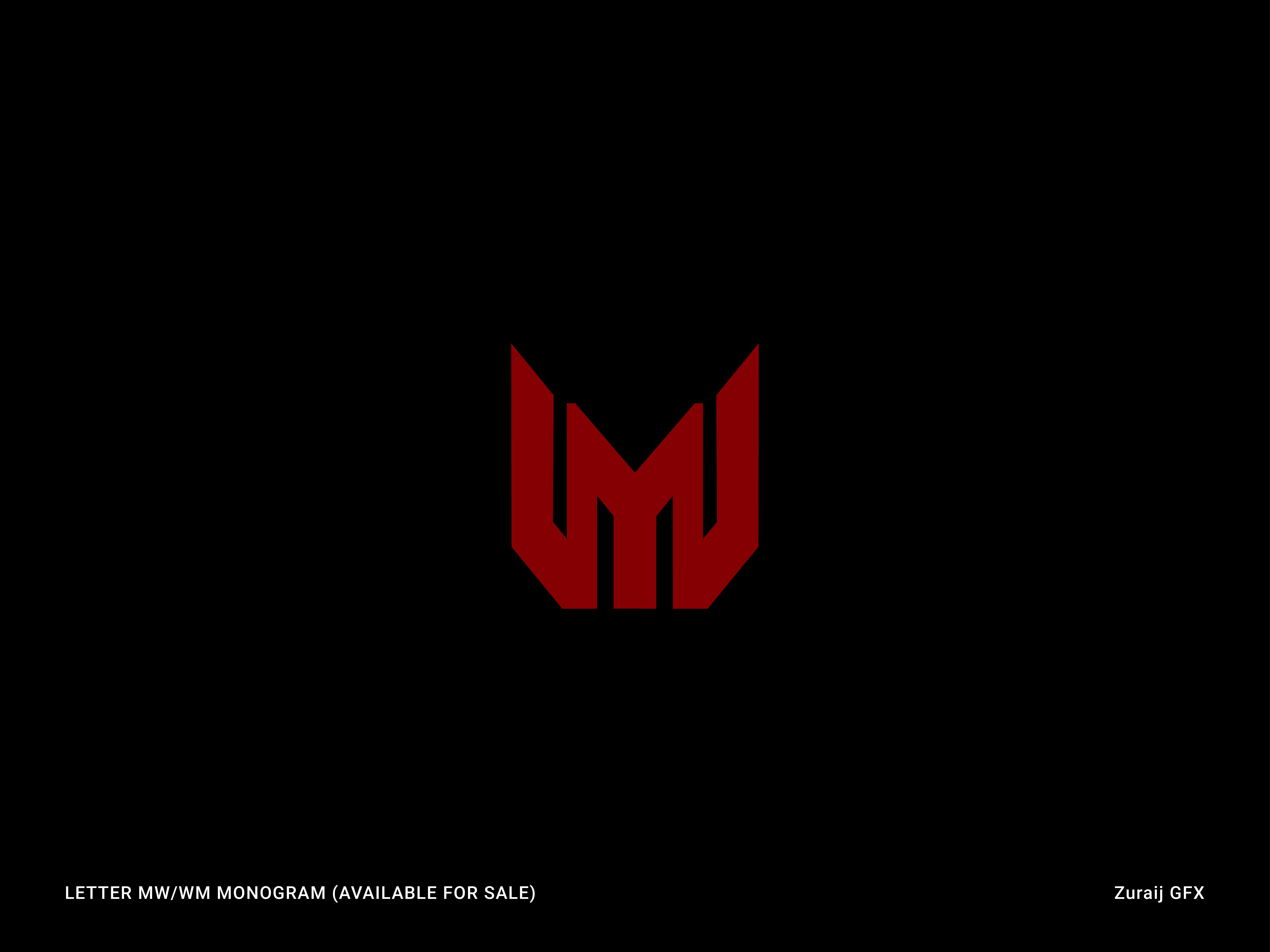 Letter MW Logo, Luxury Fashion Brand Logo brand identity branding custom logo design graphic design illustration letter logo letter mw letter wm logo logotype modern logo monogram mw mw logo typography vector wm logo