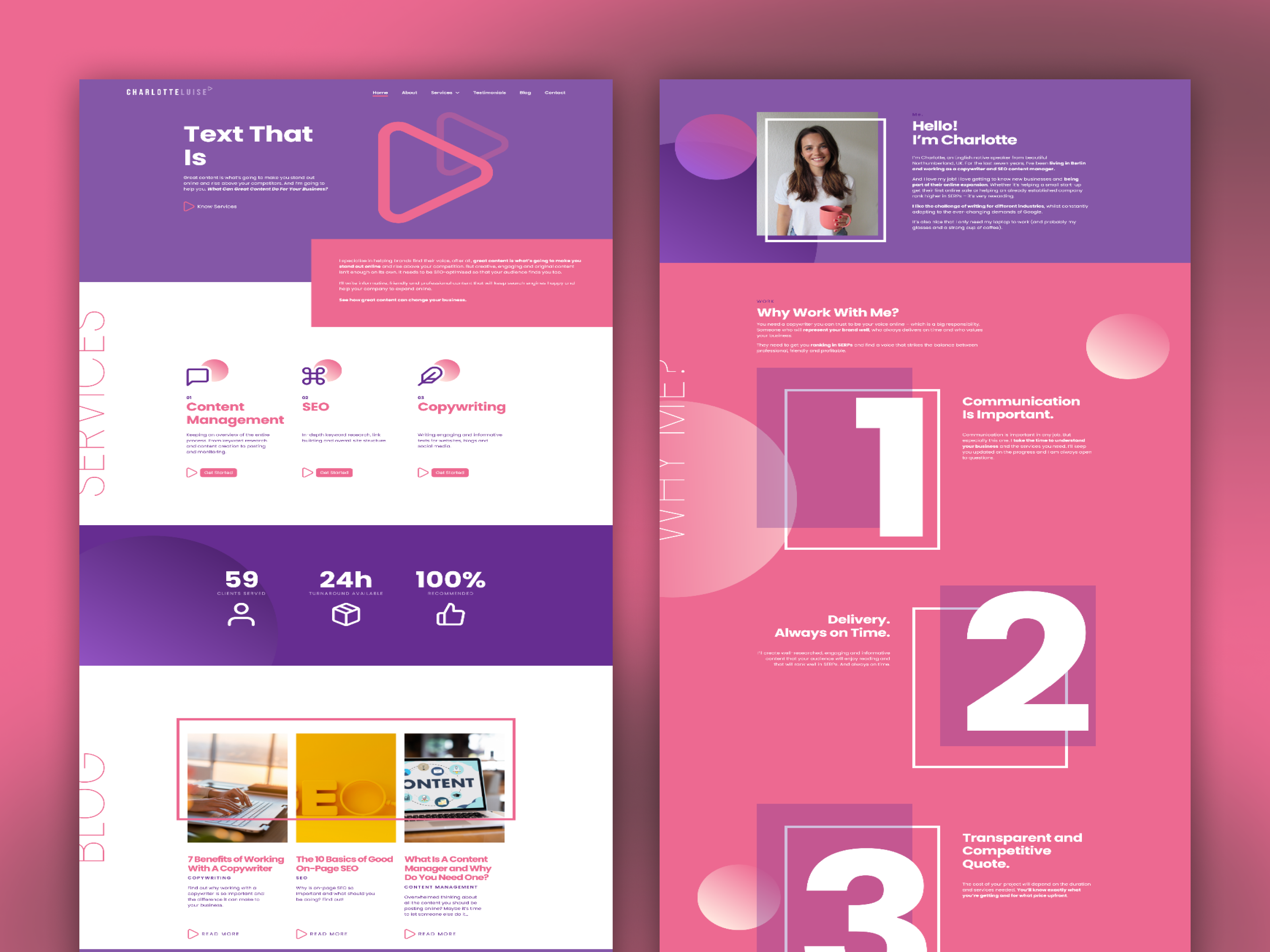 Example of Psd, Xd, Figma To Wordpress Website 