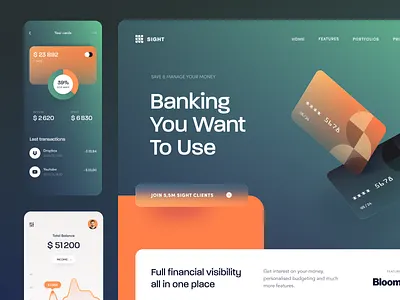 Sight Banking Mobile App Design: iOS Android UX UI Designer android app app design app designer application designer ios iphone mobile mobile app mobile app design mobile ui ui design ui designer uidesign uiux user interface ux design ux designer ux ui designer