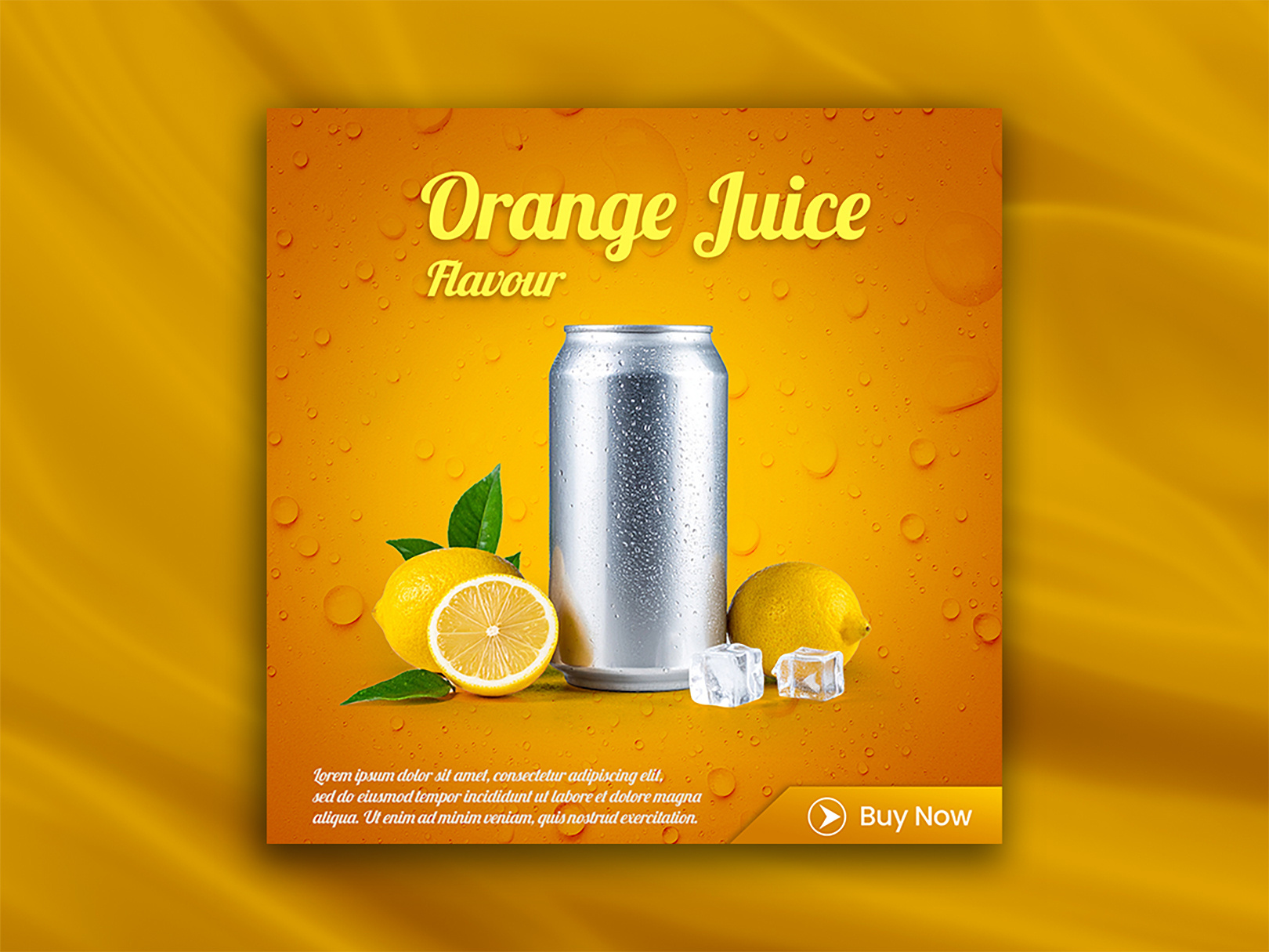 Orange Flavour Can Advertisement Poster Design advertising design beverage can advertisement beverage marketing brand promotion commercial design creative ad design digital ad creative digital marketing drink branding graphic design marketing design online ads orange flavour ads poster design product advertising product promotion promotional poster social media ads soft drink poster visual advertising