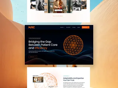 HURC Website branding design landing page ui ux website